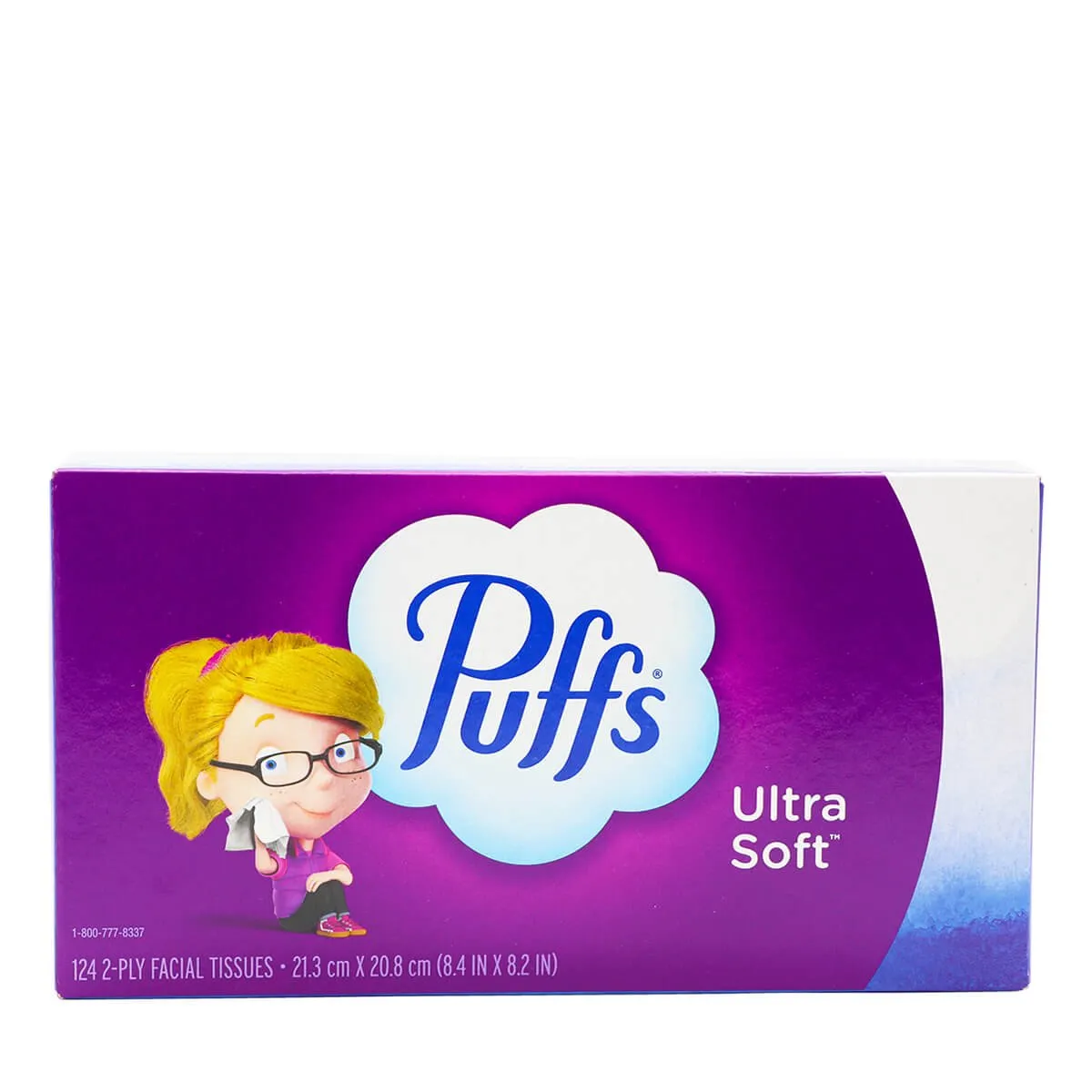 Puffs Ultra Soft 124 2-Ply Facial Tissue 21.3cm x 20.8cm