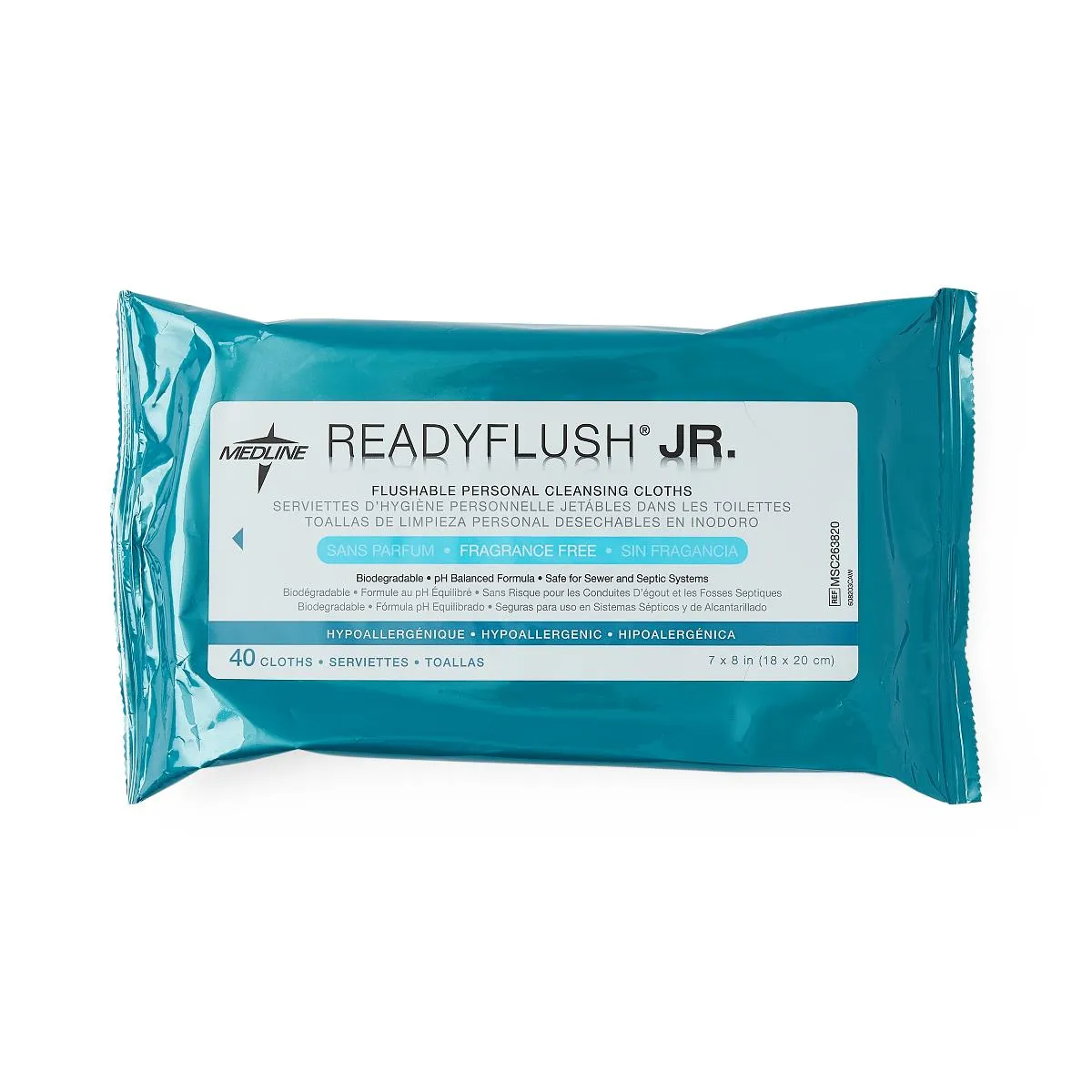 ReadyFlush Fragrance Free, 7"x8"  40/pk  (case of 24 pks)