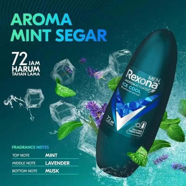 Rexona Men Ice Cool Roll On Deodorant 72H 45ml