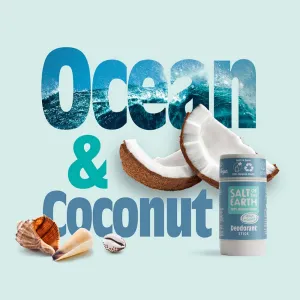 Salt of The Earth Natural Deodorant Stick (Refillable) - Ocean & Coconut