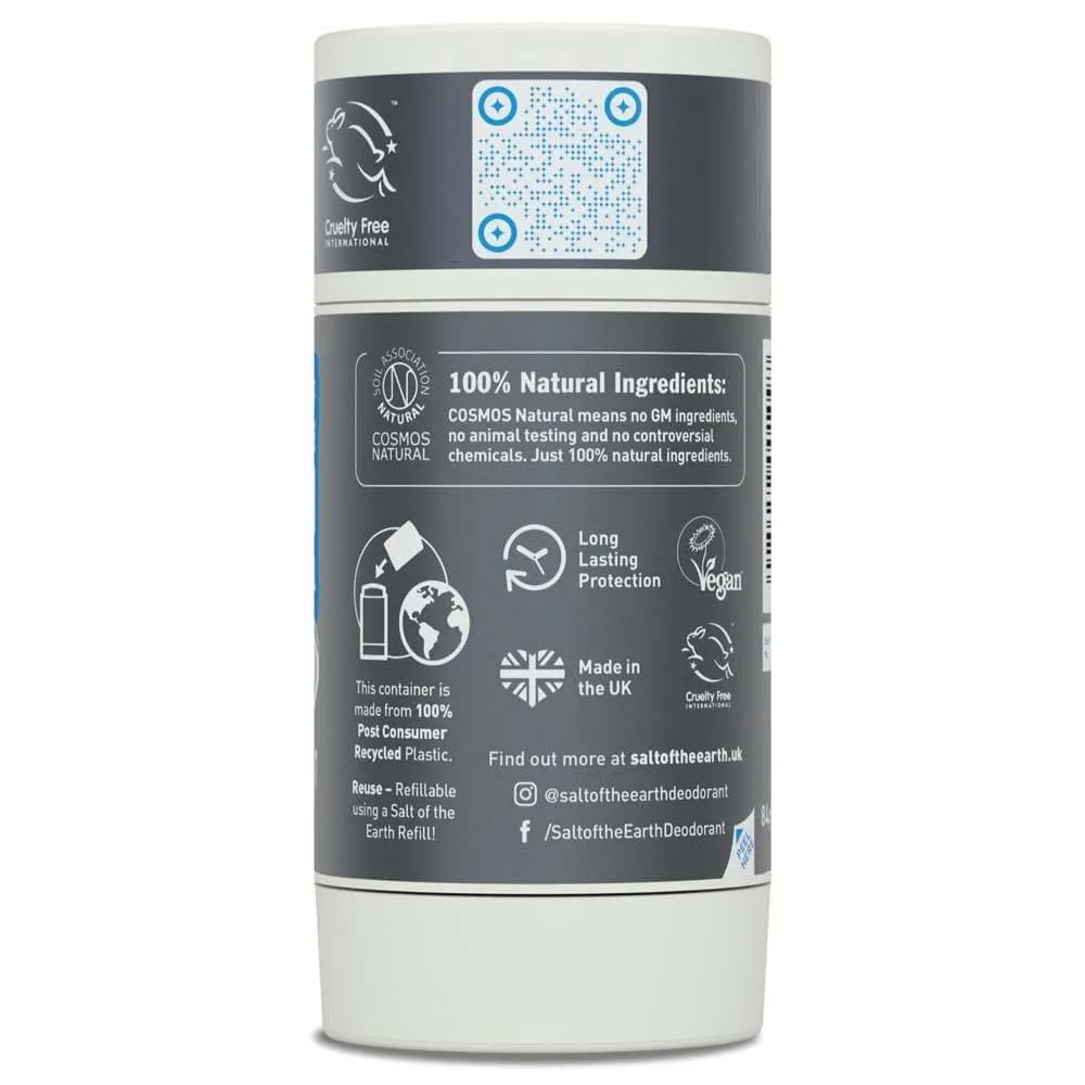 Salt of The Earth Natural Deodorant Stick (Refillable) - Vetiver & Citrus