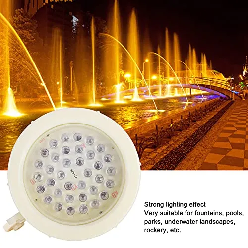 Set of 2 Excluzo LED Fountain Lamp, 220V Underwater Lamp Reliable for Fountain Landscape