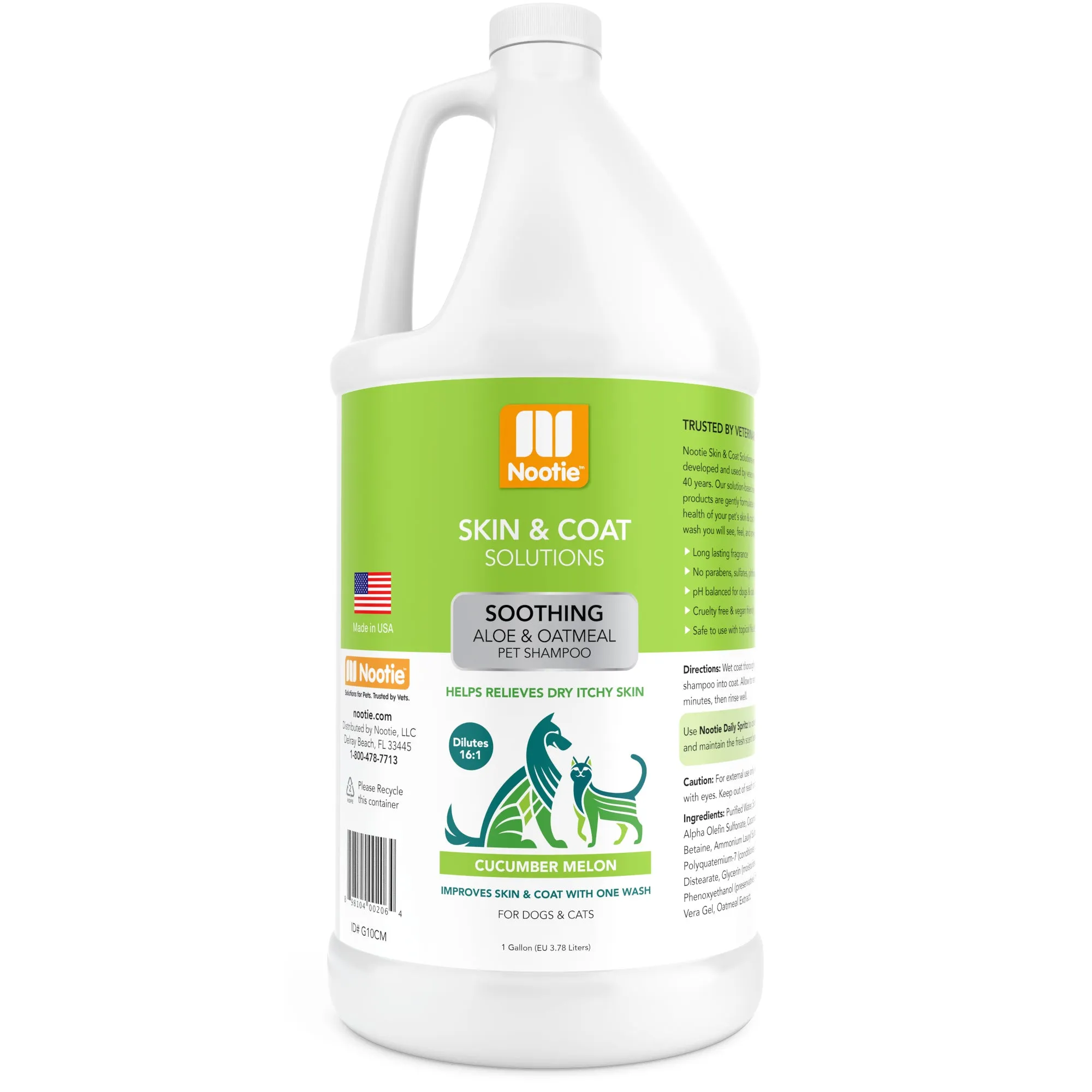 Soothing Aloe and Oatmeal Pet Shampoo | Cucumber Melon