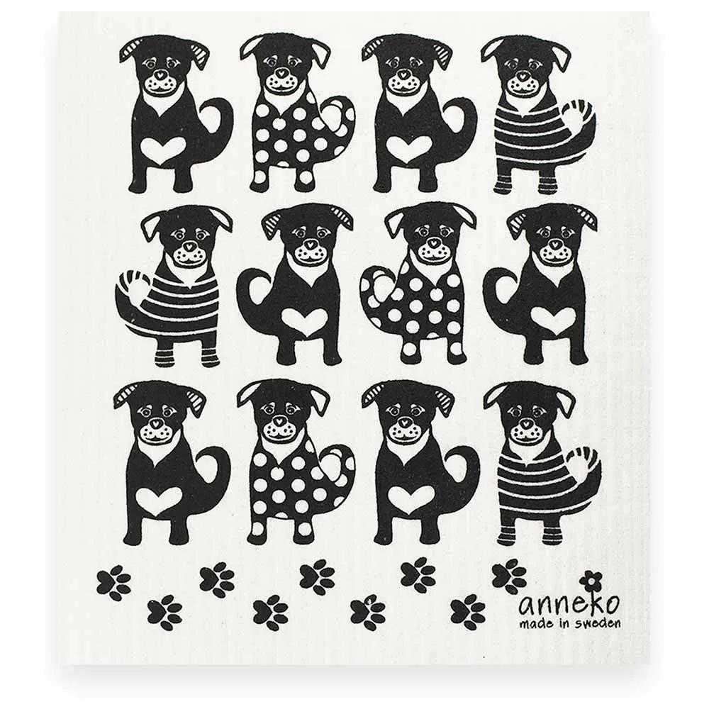 Sprig Pupplies Dish Cloth 20x17cm