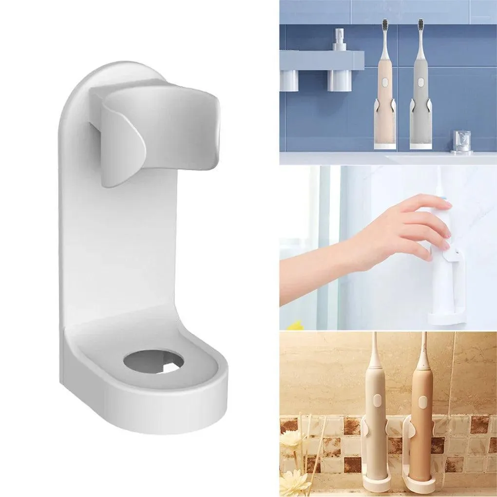 Stylish Wall-Mounted Electric Toothbrush Holder with Drainage for Hygienic Storage