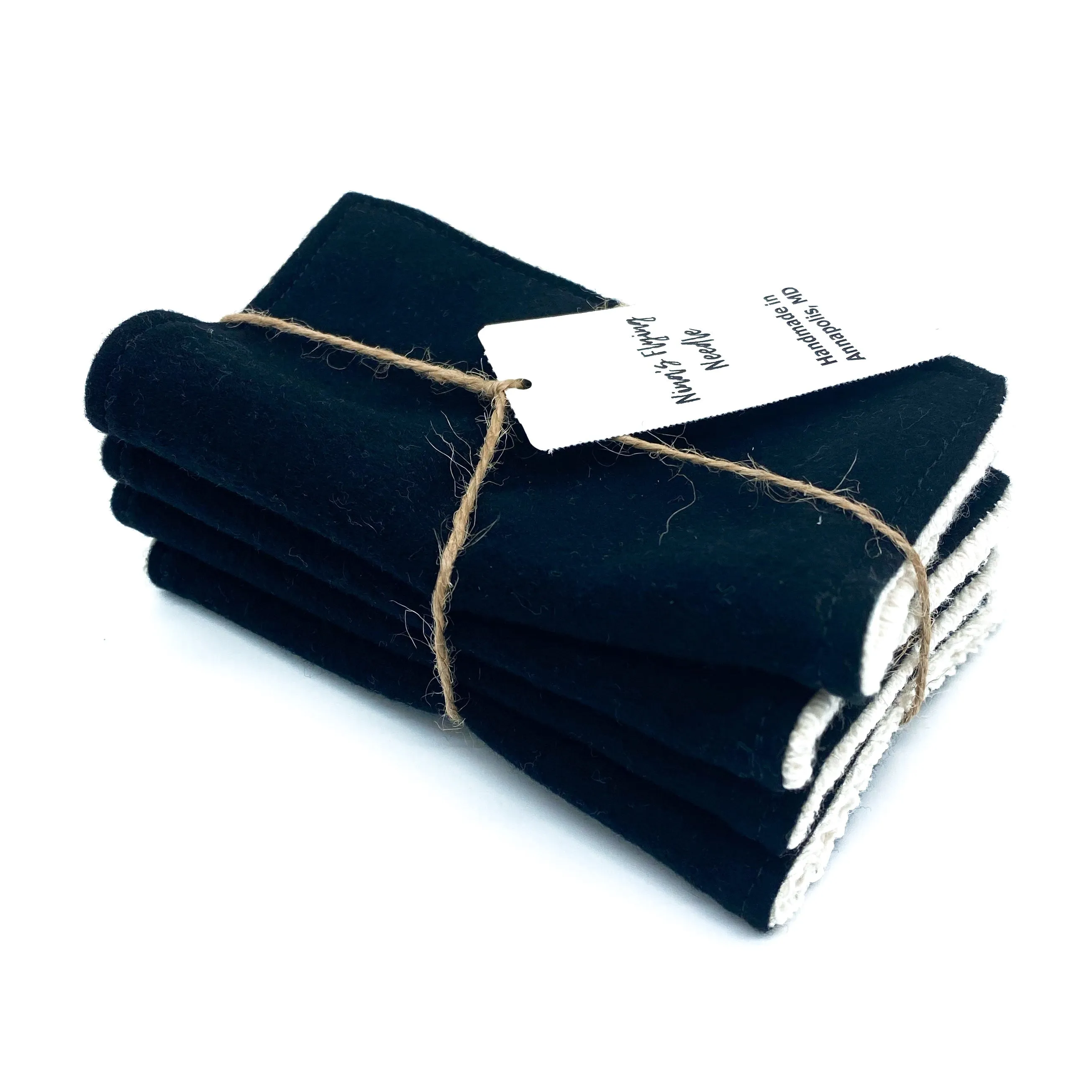 Wash Cloths - Minis - Solid Black