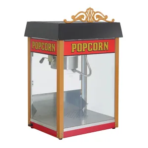 Winco 11040 Benchmark Street Vendor Popcorn Machine with 4 oz Kettle, 120 V