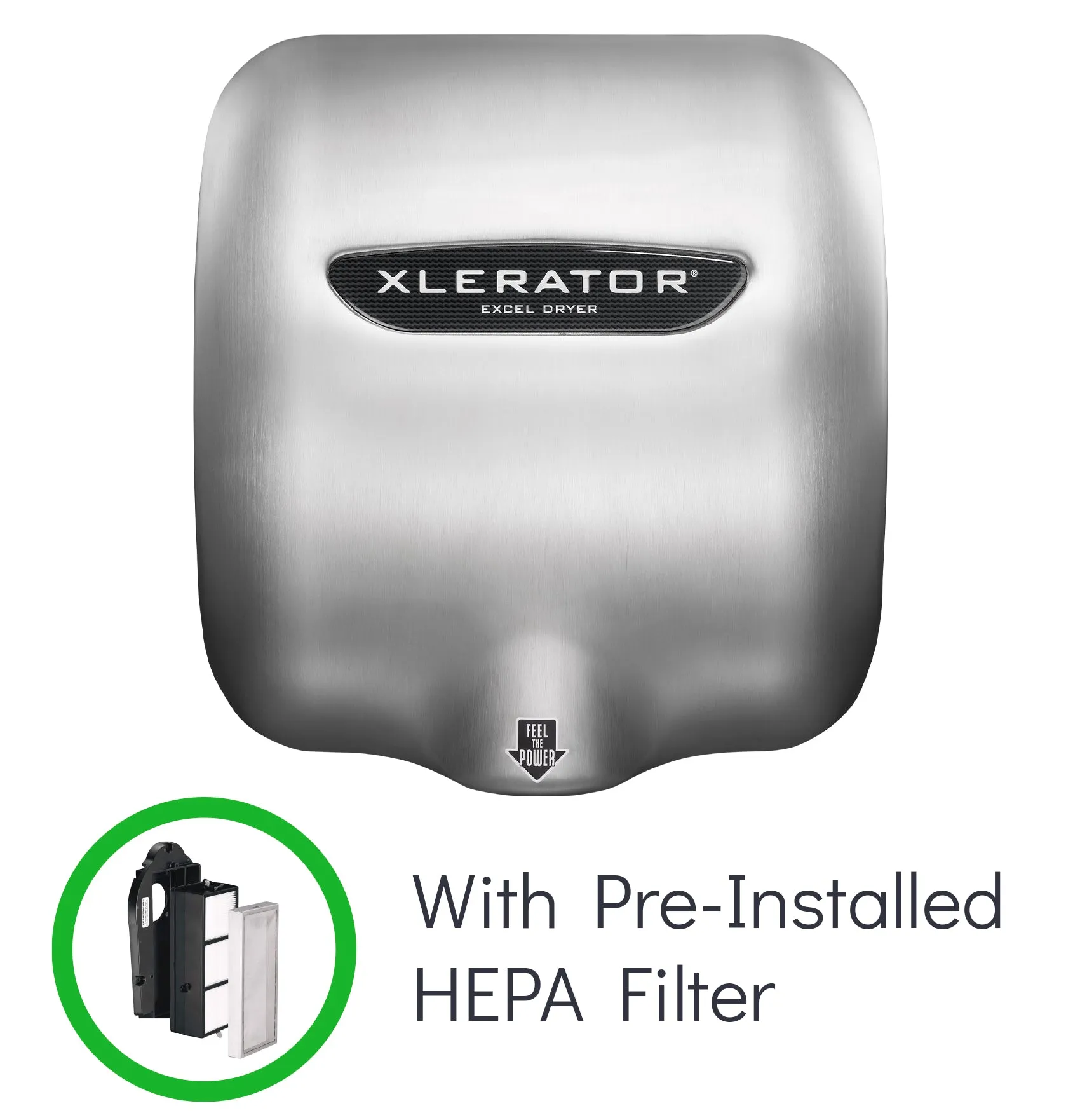 XLERATOR HEPA Hand Dryers Have a Pre-Installed HEPA Filter from Excel Dryer