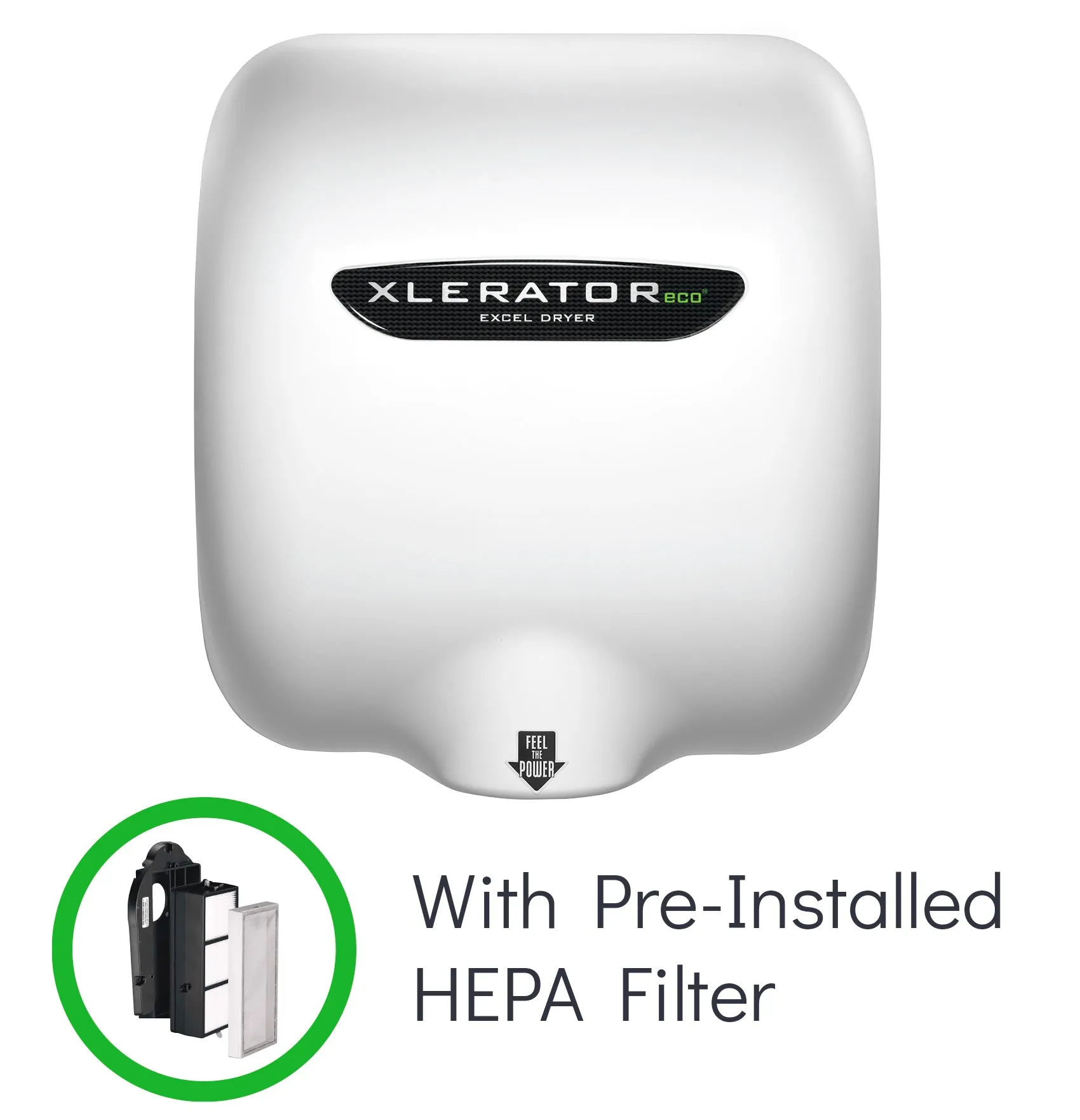 XLERATOR HEPA Hand Dryers Have a Pre-Installed HEPA Filter from Excel Dryer